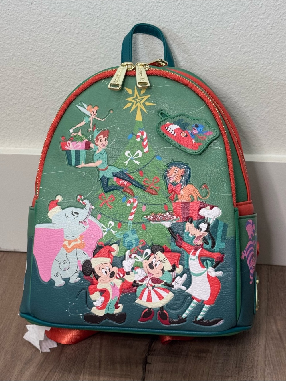 Disney Loungefly Classics Christmas Glow in the Dark Mini Backpack